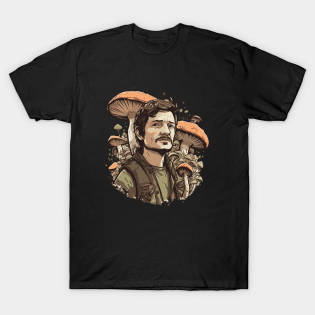 Joel with mushrooms. T-Shirt by vectrus